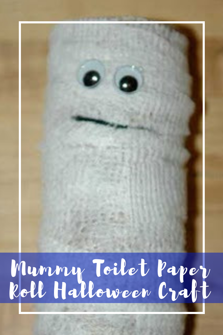 Mummy Halloween Toilet Paper Roll Craft for Kids