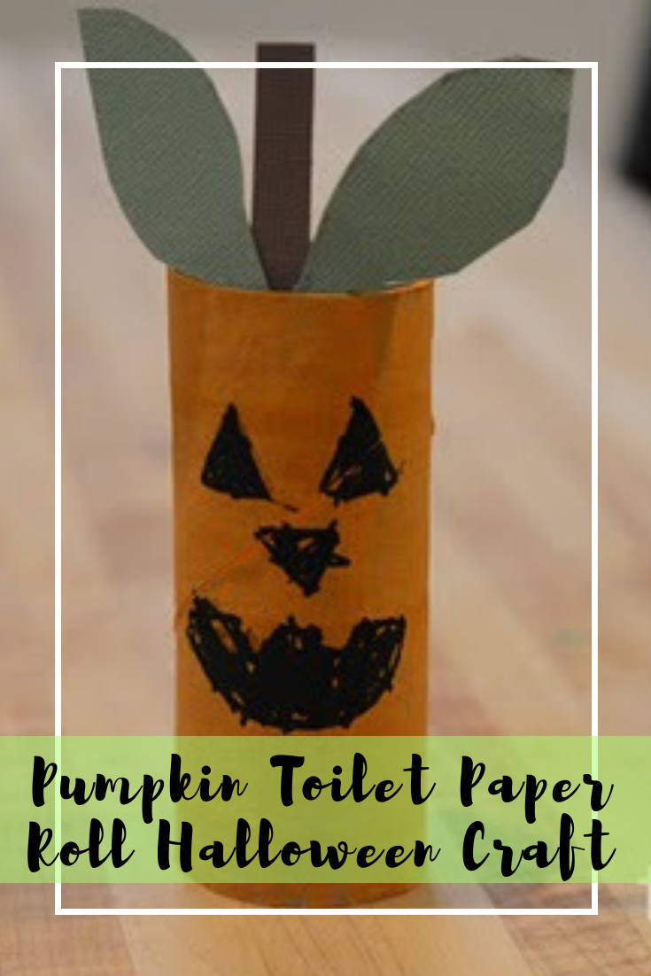Pumpkin Halloween Toilet Paper Crafts for Kids