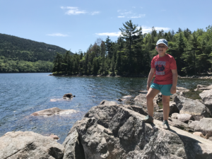 Jordon Pond Path Hiking in Acadia with Kids