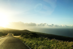 Driving the Road to Hana in Maui. Take the back way, the Piilani Highway.