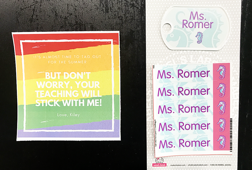 Easy Teacher Appreciation Gift Idea with Mabel's Labels