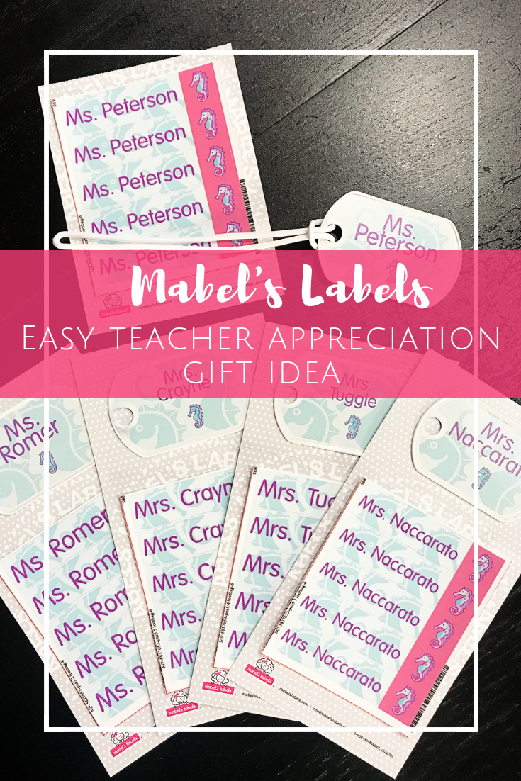 Easy Teacher Appreciation Gift Idea with Mabel's Labels