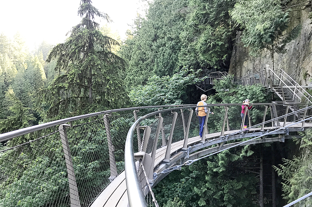 Visiting Vancouver with Kids - the Capilano Suspension Bridge Park