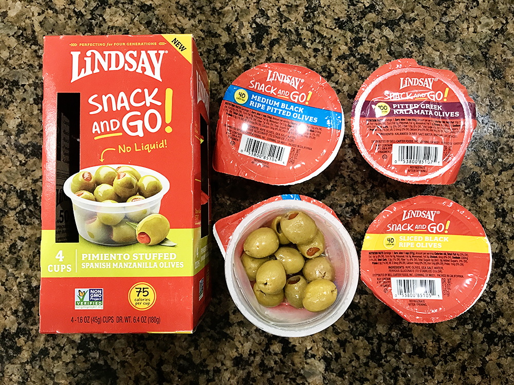 Lunches made easy with Lindsay Snack and Go! Olives