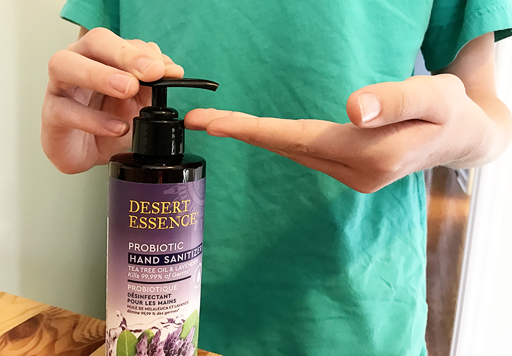 Desert Essence Hand Sanitizer with Probiotic