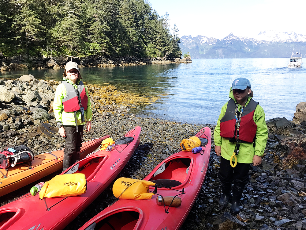 Kayaking with kids in Seward Alaska with Kayaking Adventures Worldwide