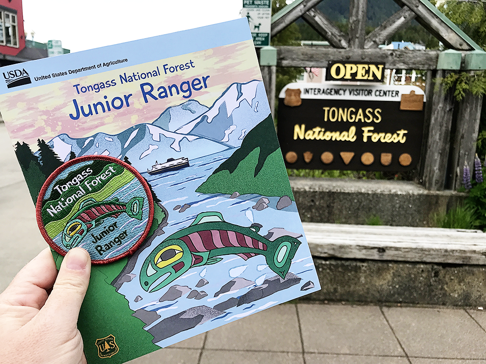 Tongass National Forest in Ketchikan Alaska Junior Ranger Badge for Kids