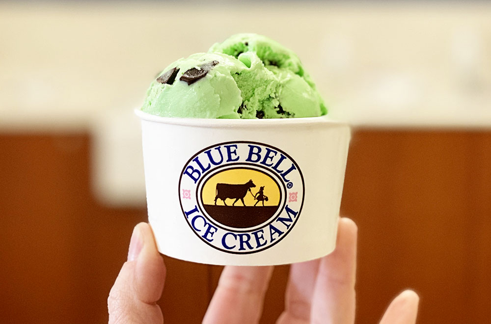 Blue Bell Ice Cream factory tour and tasting in Brenham, Texas!