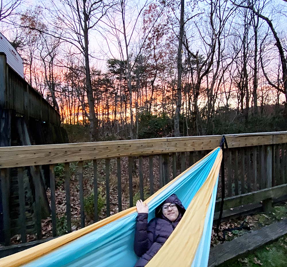 Sunset view at Amicalola Campground