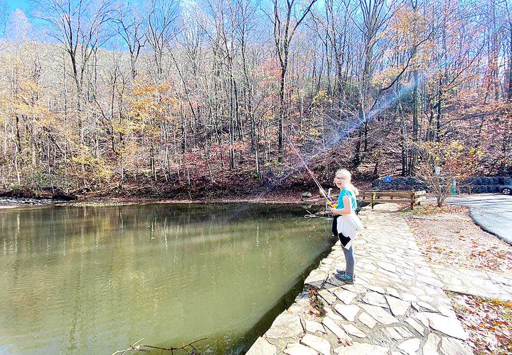 Fishing at Amicalola Falls State Park