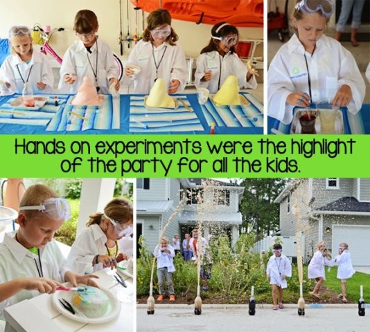 Mad Science Party Experiments