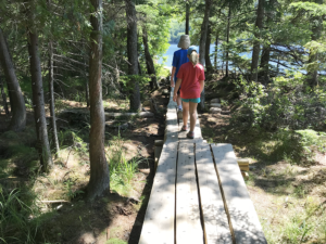 Jordan Pond Path Trail in Acadia National Park with Kids