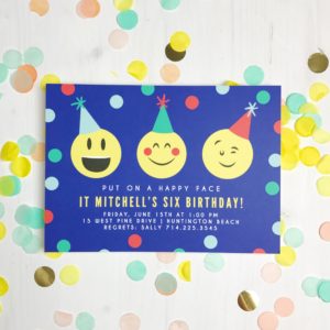 Emoji Birthday Party Invitation