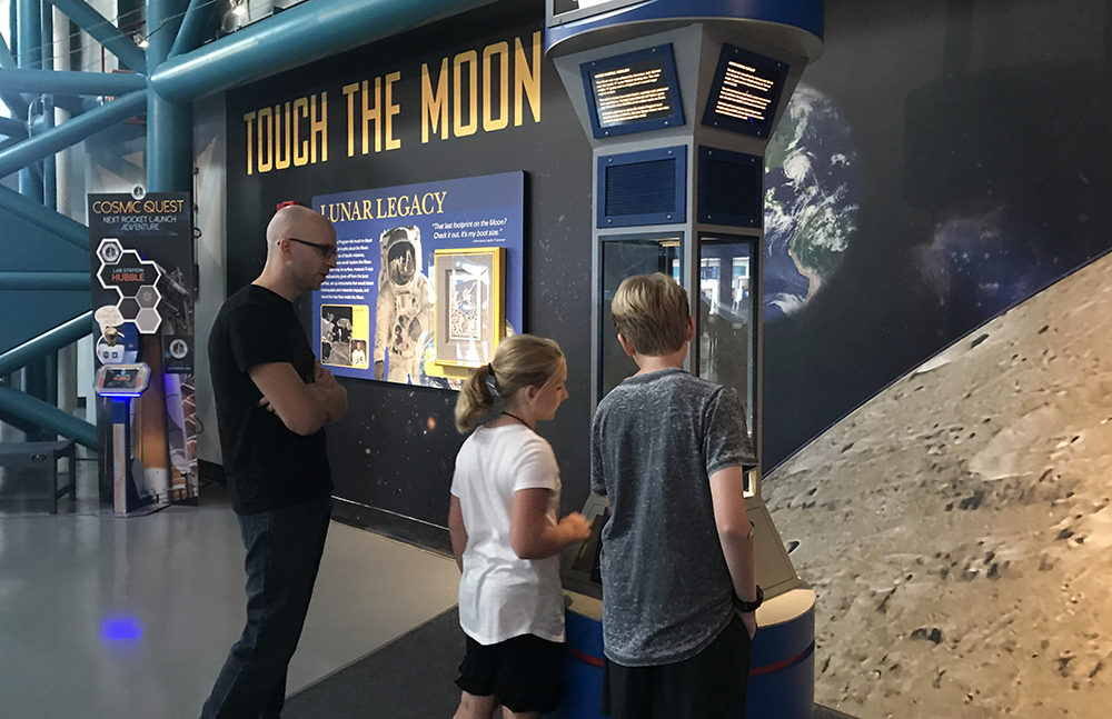 Touch a Moon Rock at Kennedy Space Center with Kids in Orlando Florida