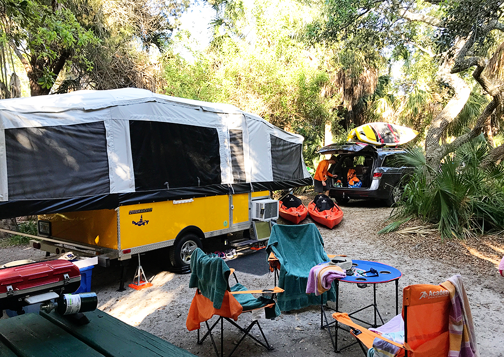 Fort De Soto Popup Camping in Florida