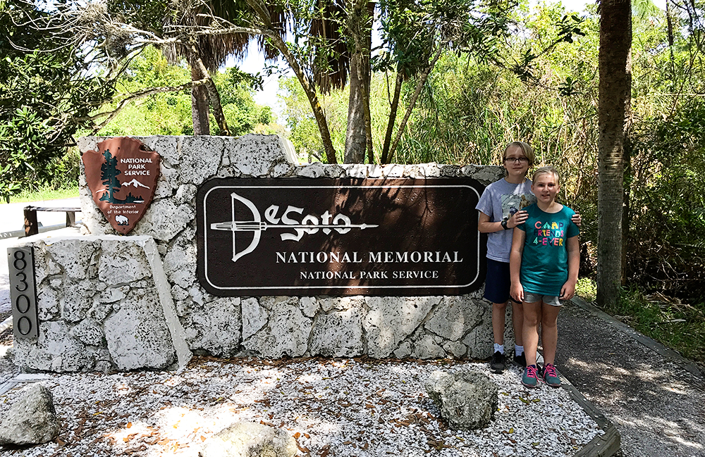 De Soto National Memorial in Bradenton, Florida. Florida National Parks with Kids.