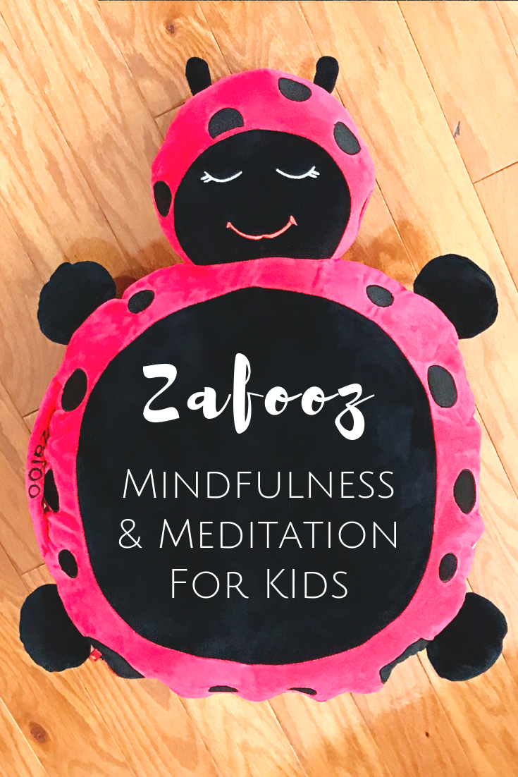 Zafooz Mindfulness Pillow for kids to meditate.