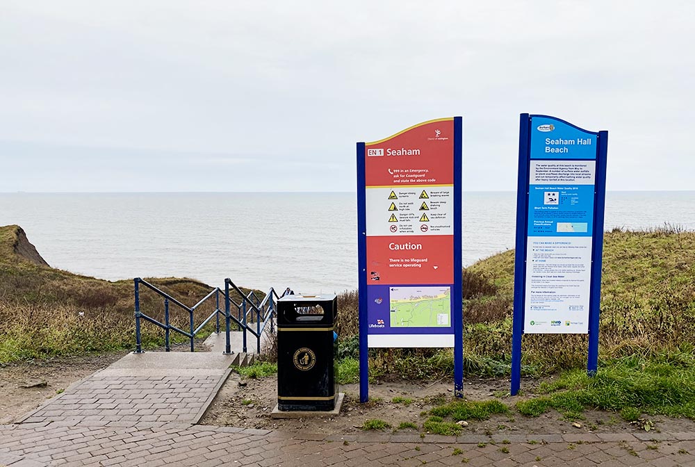 Where to hunt for glass in Seaham.